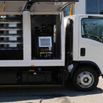 Truck-mounted air compressor